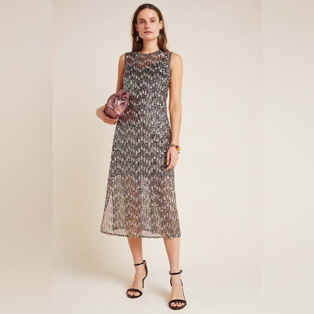 **SUMMER SALE** Anthropologie Corey Lynn Calter -Sequin Swing Maxi Dress
